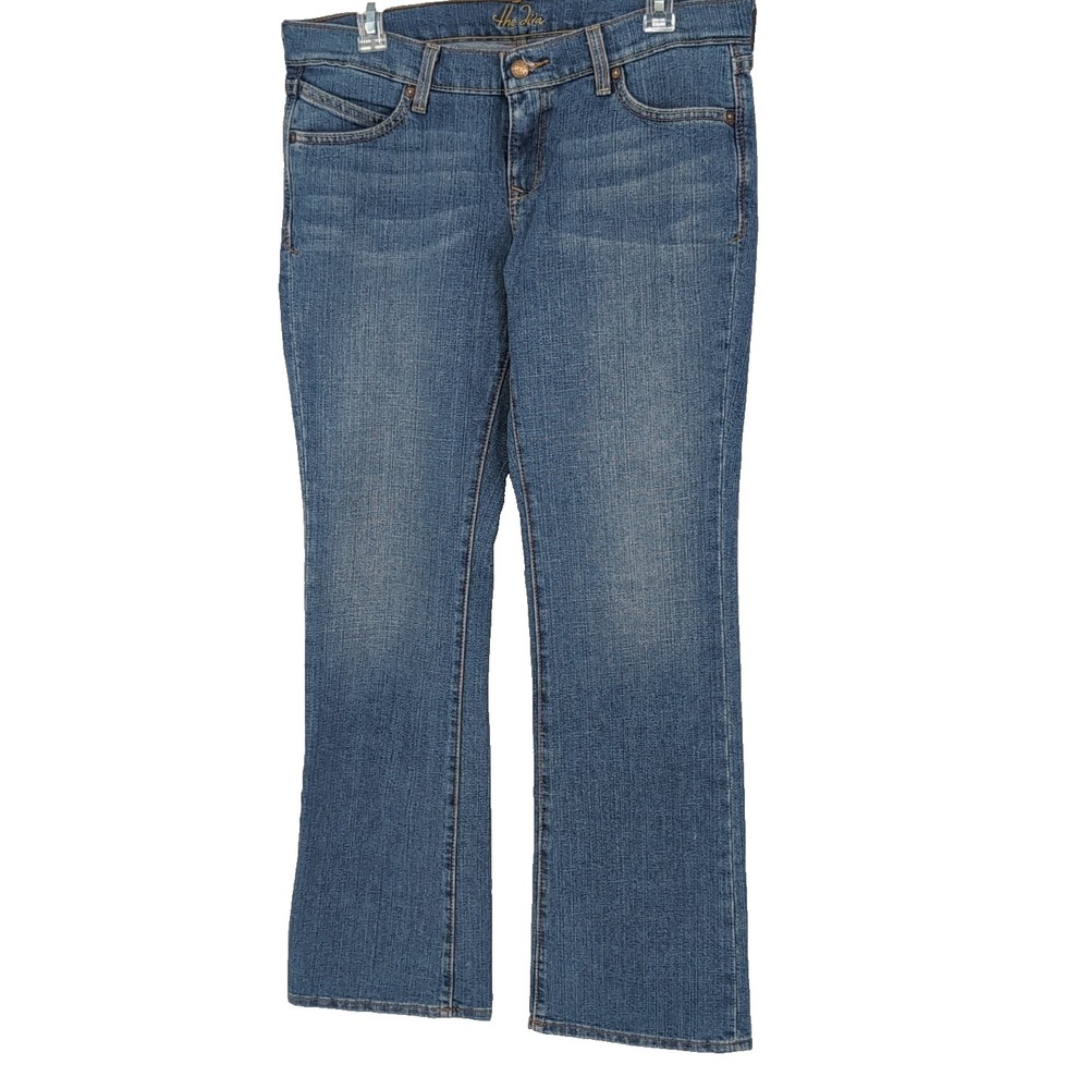 Old Navy The Diva Bootcut Jeans Blue Medium Wash Low Rise Stretch Size 8 Regular